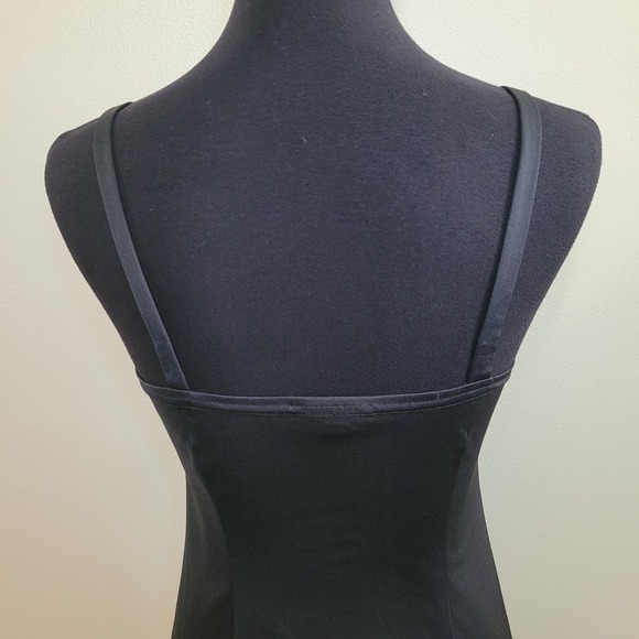 MSK Women's Slip Dress Spaghetti Straps Knee Length Intimate Size 4 Black - Picture 5 of 9
